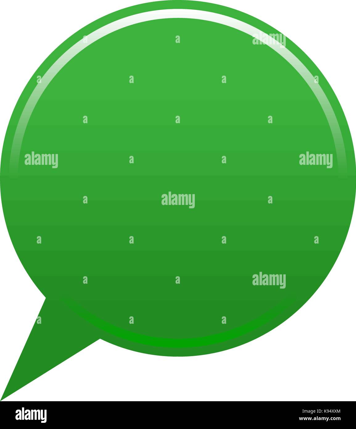 Carte plate vert Borne emplacement vide cercle icône blanc forme isolée. vector illustration d'un élément graphique pour le web internet design Illustration de Vecteur