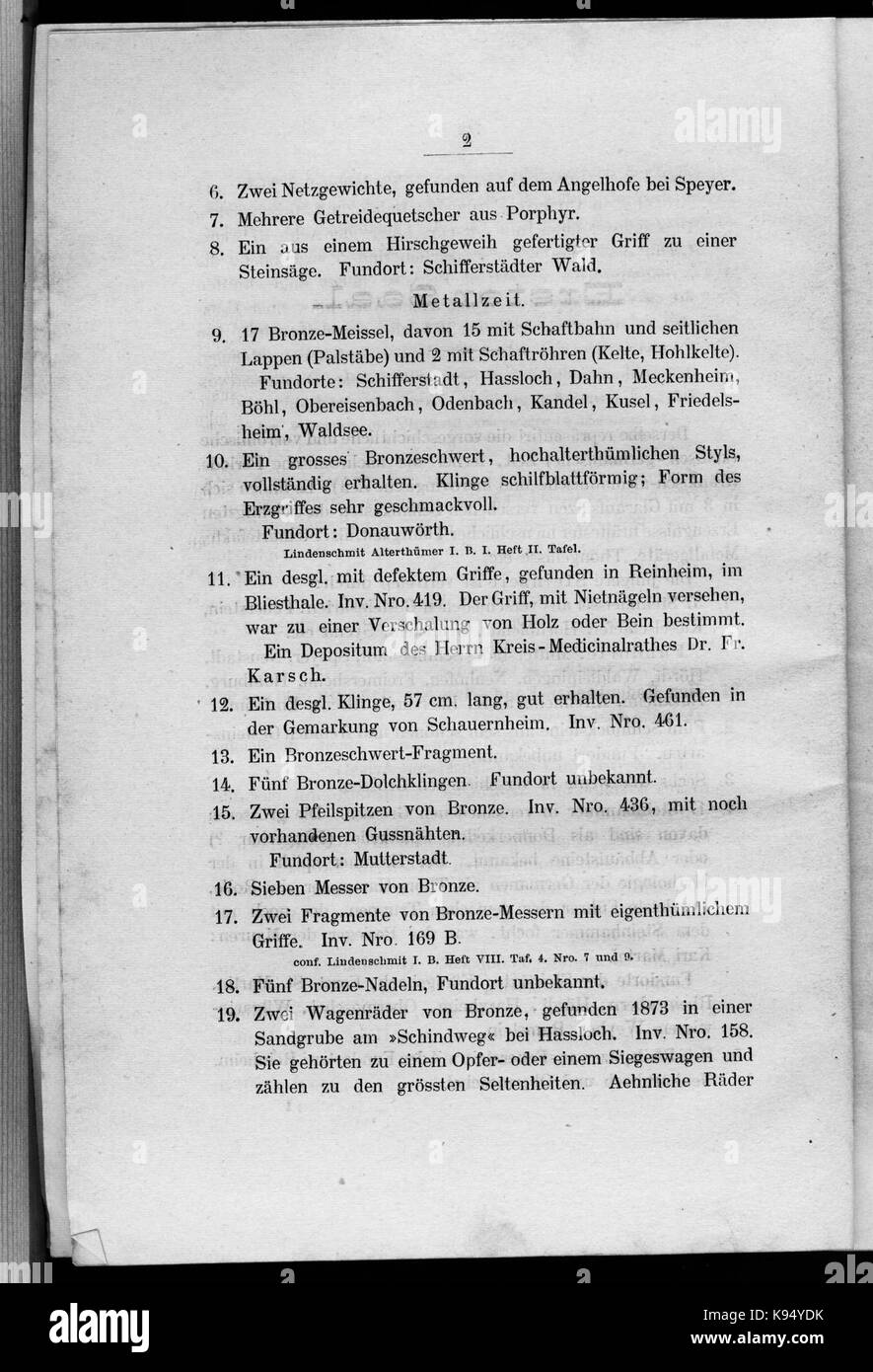 Katalog Museum Speyer 02 Banque D'Images