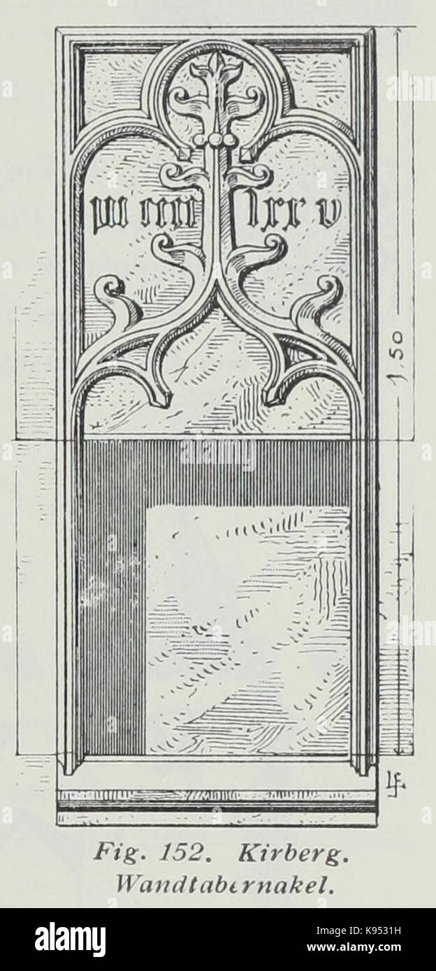 Luthmer Wandtabernakel 152 III Kirberg Banque D'Images
