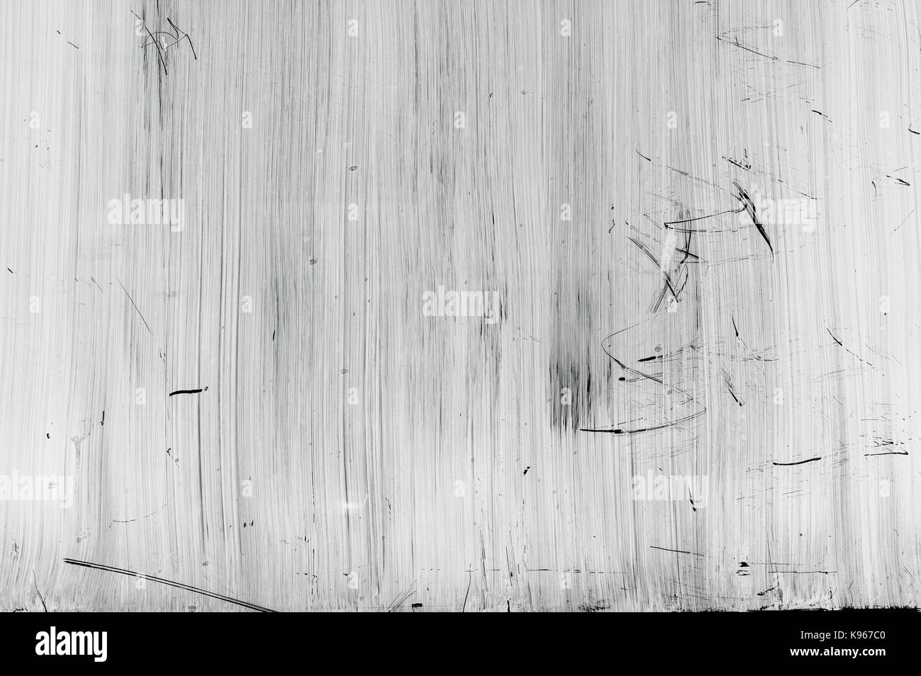 La texture de verre peint en blanc rayé Banque D'Images