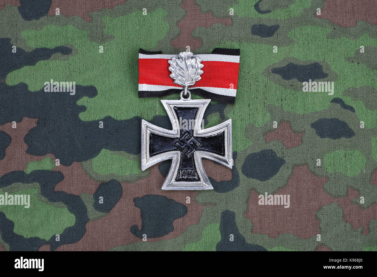 Prix nazie - Chevalier de la Croix de fer le SS camouflage Banque D'Images