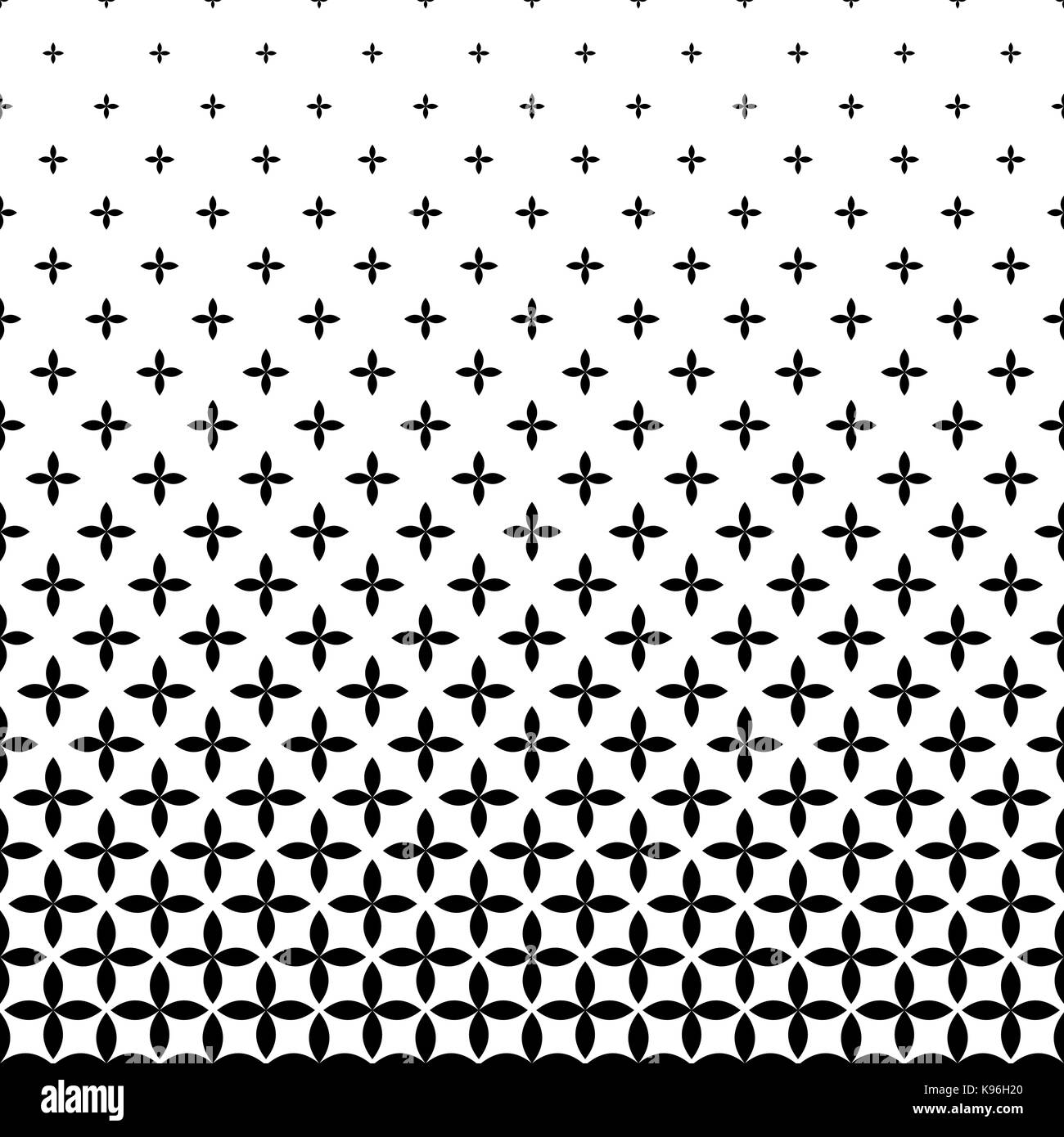 Motif en noir et blanc - vector background design graphique à partir de formes géométriques courbes Illustration de Vecteur