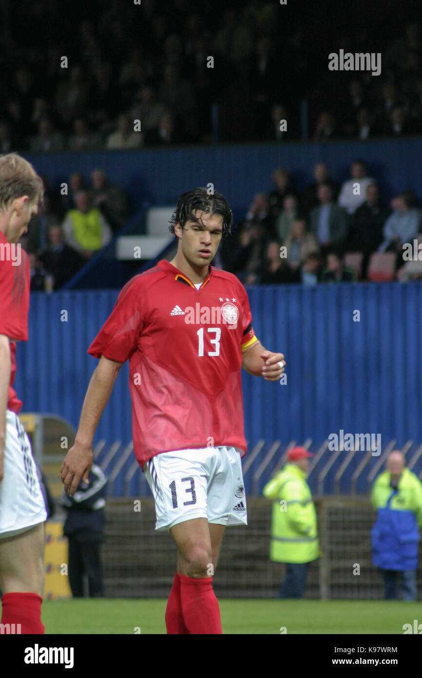 L'Irlande du Nord / allemagne à Windsor Park, Belfast, le 04 juin 2005. Michael Ballack, Allemagne (13). Banque D'Images