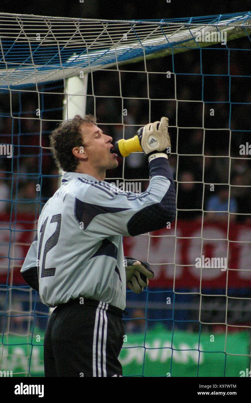 L'Irlande du Nord / allemagne à Windsor Park, Belfast, le 04 juin 2005. Jens Lehmann l'Allemagne gardien de but (12). Banque D'Images