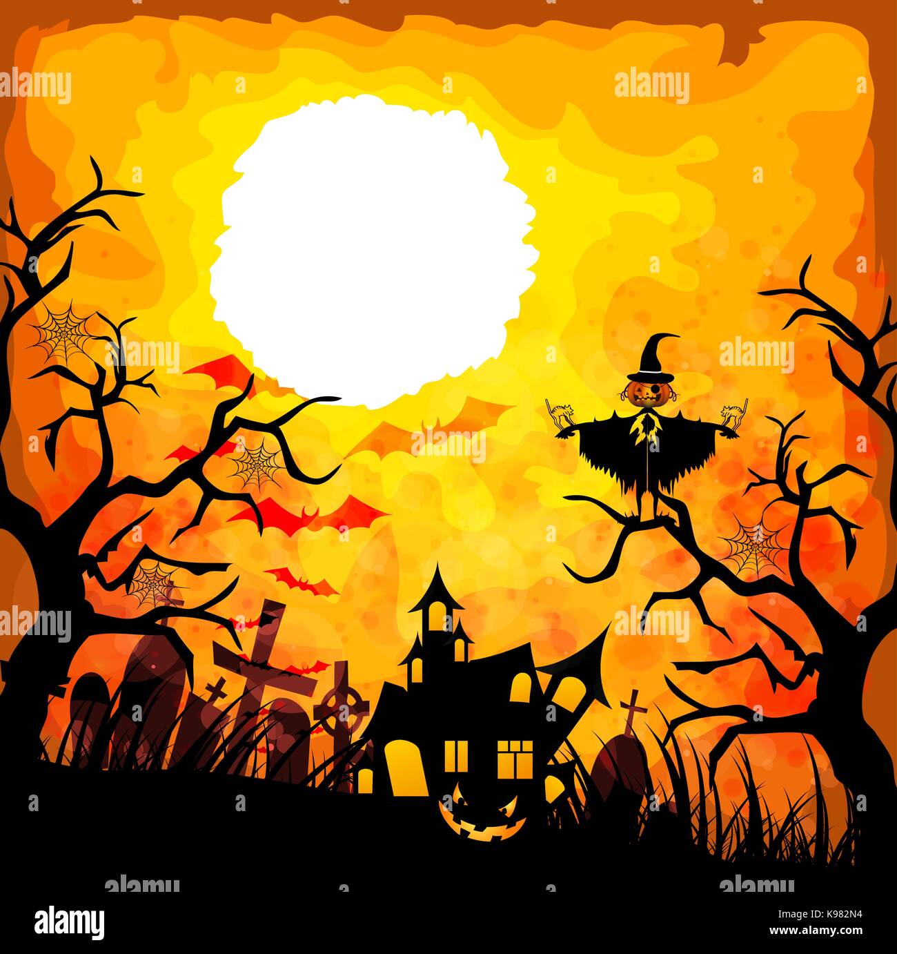 Fond d'halloween Illustration de Vecteur