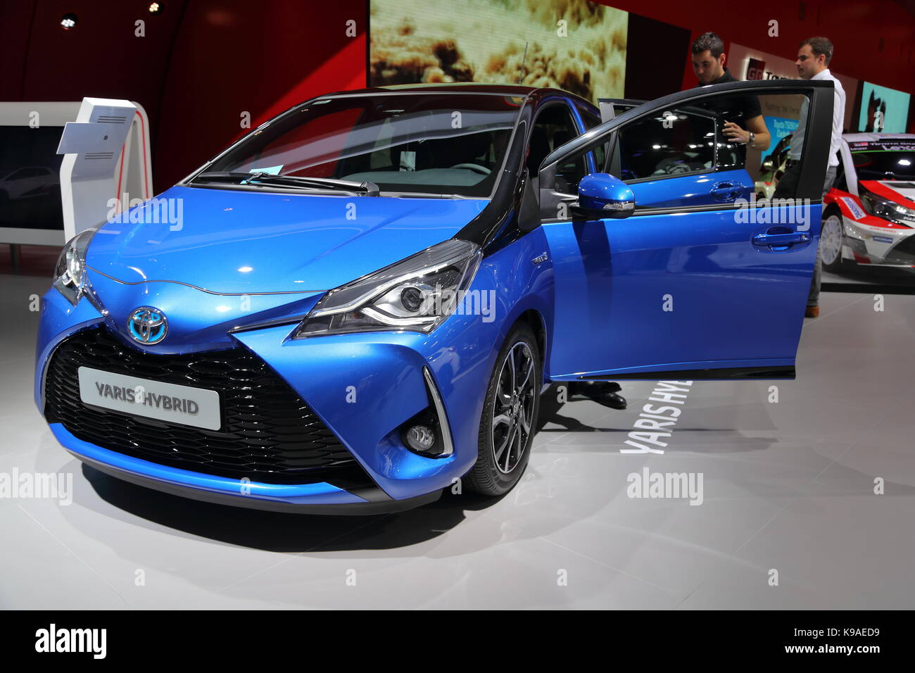 Les constructeurs du monde entier présentent leurs nouveaux modèles et concept-cars à l'occasion du salon de l'automobile voiture d'IAA de Francfort, Allemagne Banque D'Images