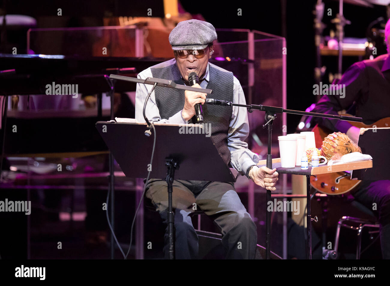 Al Jarreau en concert à l'occasion du Festival de Jazz de Monte-Carlo, à Monaco, le 2016/11/29 Banque D'Images