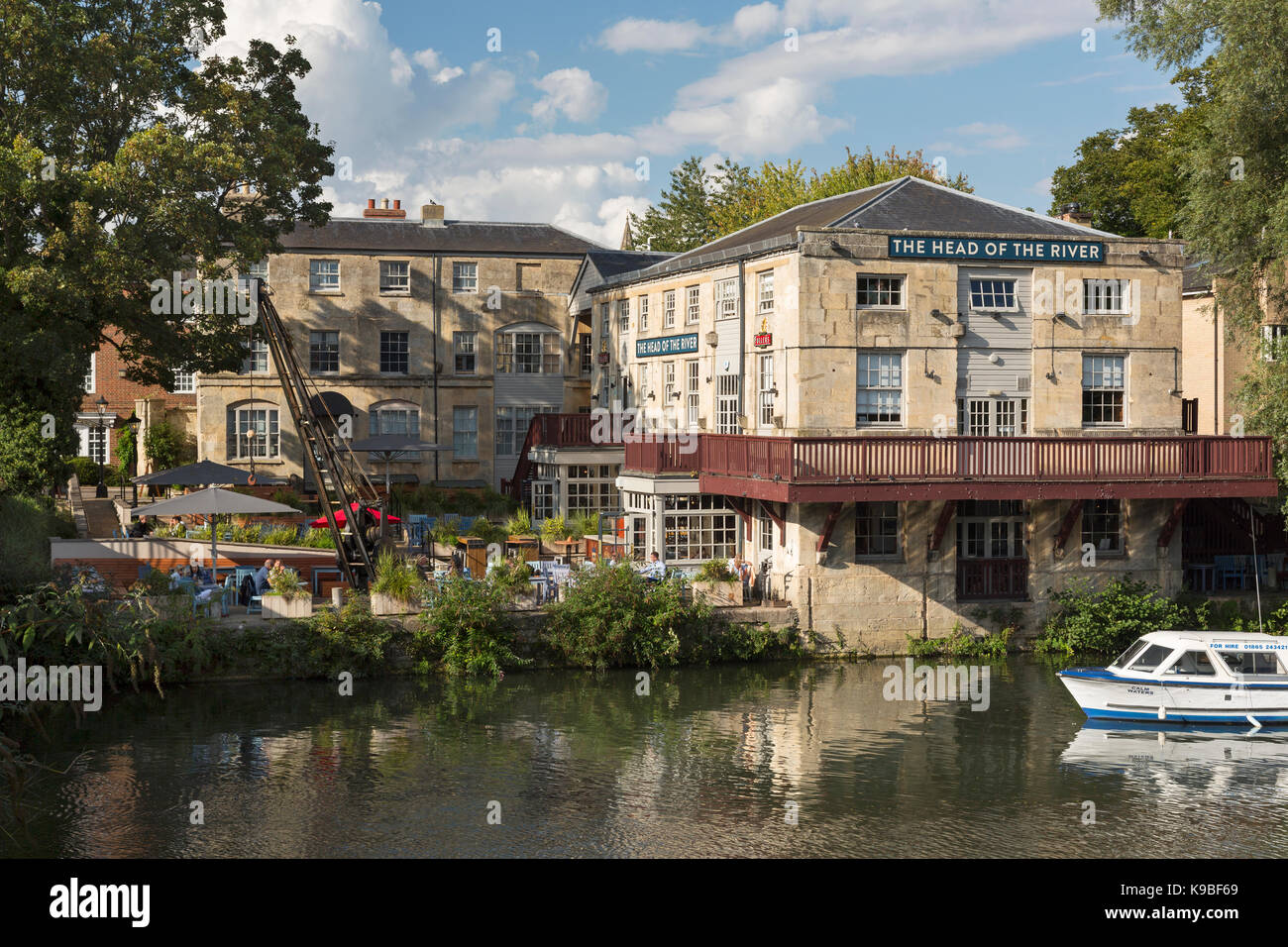 Le chef de l'Oxford Oxfordshire England Rivière Banque D'Images