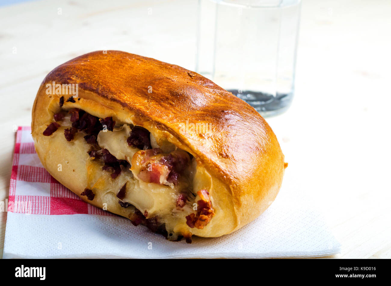 Farcies au jambon fromage Banque D'Images