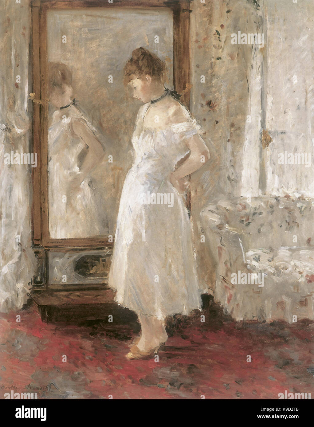 Psyché Morisot Banque D'Images