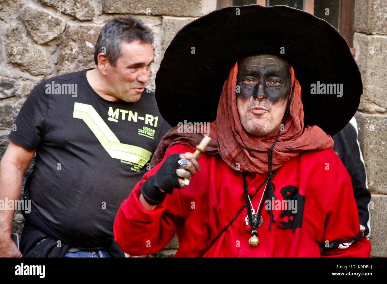 La fête du roi de l'oiseau est un festival populaire hérité de la renaissance, l'époque médiévale, au puy en velay, haute-Loire, France Banque D'Images