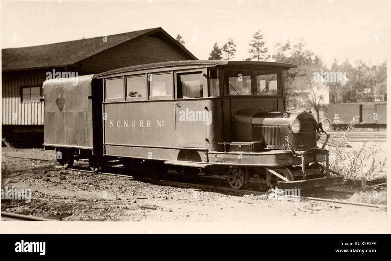 Nevada County Narrow Gauge Railroad Banque D'Images