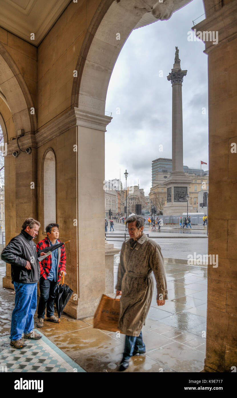 Trafalgar Square, Londres, Grande-Bretagne Banque D'Images