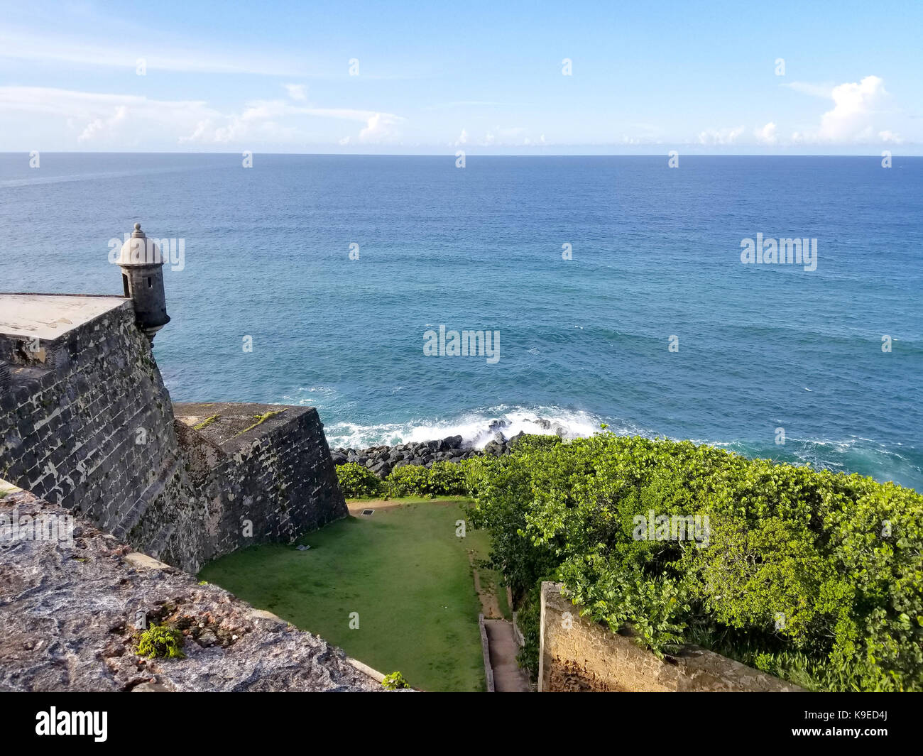 San Juan, Puerto Rico historique fort San Felipe del Morro Porto Rico. Banque D'Images