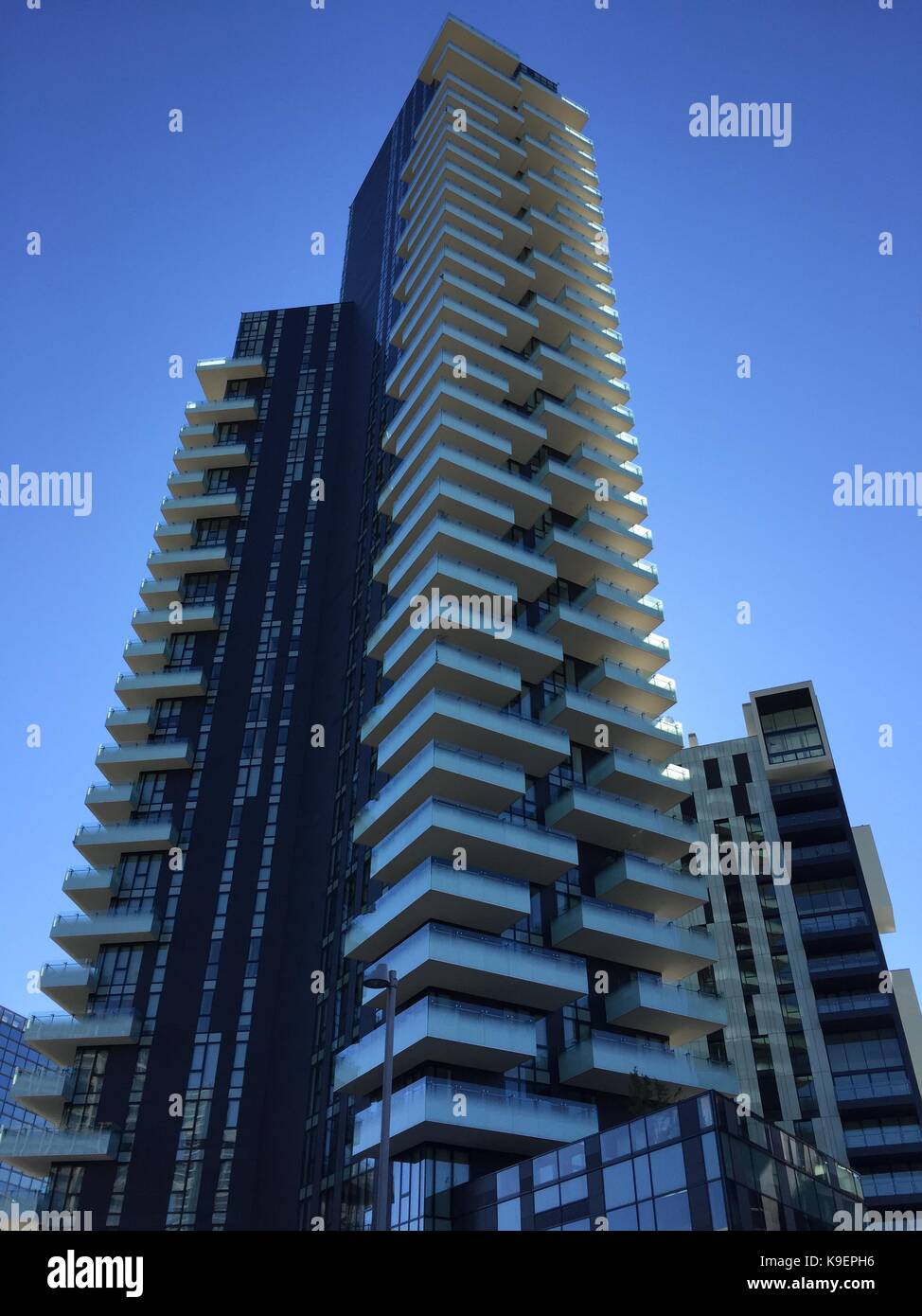 Solaria tower, milan, gratte-ciel de Porta Nuova, Italie. résidences Milan centre administratif. le plus haut bâtiment résidentiel de l'Italie. Banque D'Images