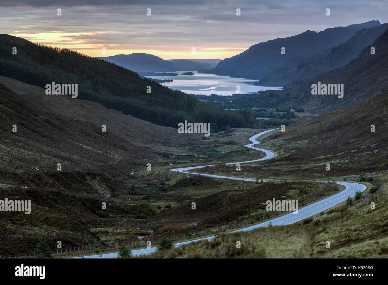 Loch Marree, Wester Ross, Northwest Highlands, Écosse, Royaume-Uni Banque D'Images