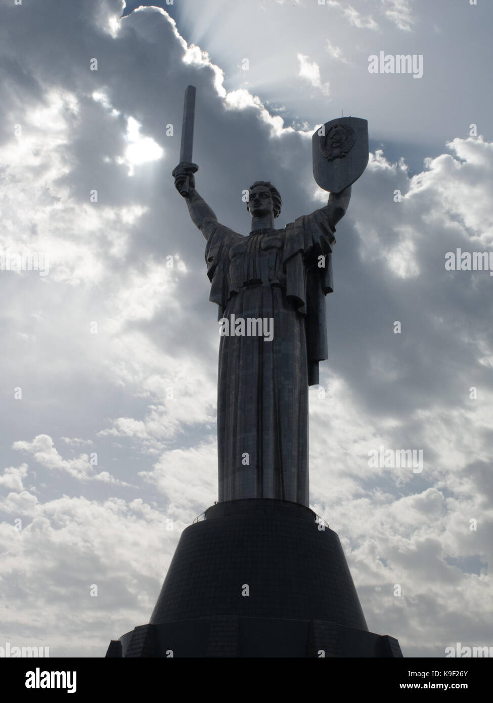 La patrie monument, Kiev, Ukraine. Banque D'Images