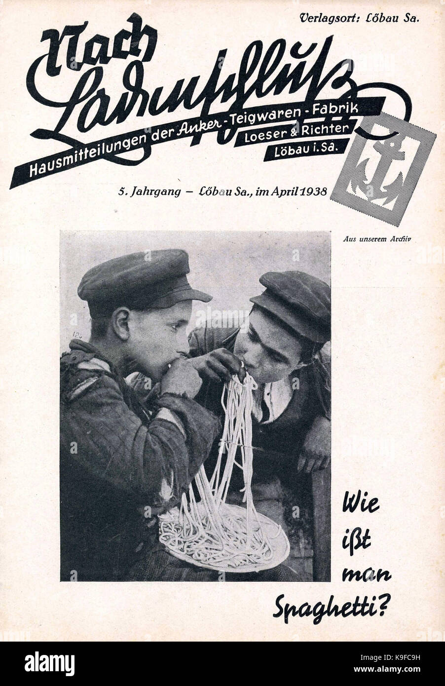 Nach ladenschluss avril 1938 01 Banque D'Images