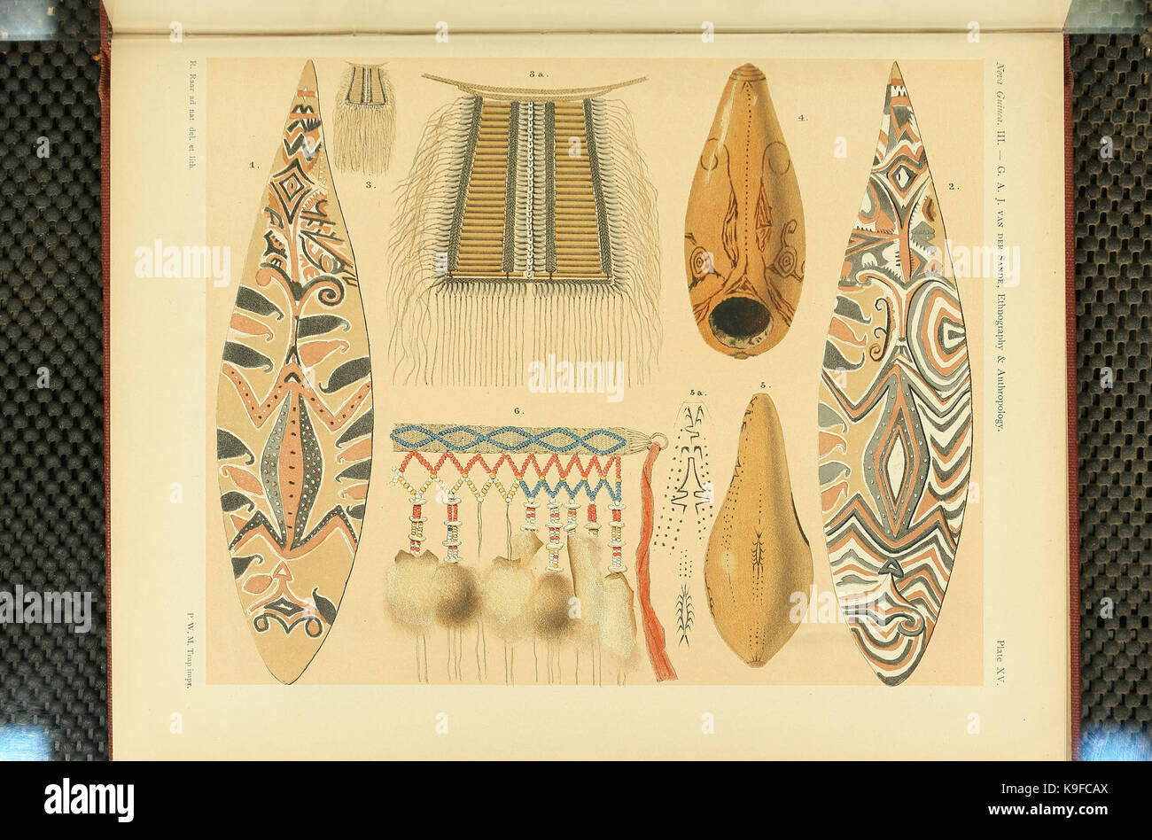 La Nouvelle-Guinée Vol 3 15 Plaque Banque D'Images