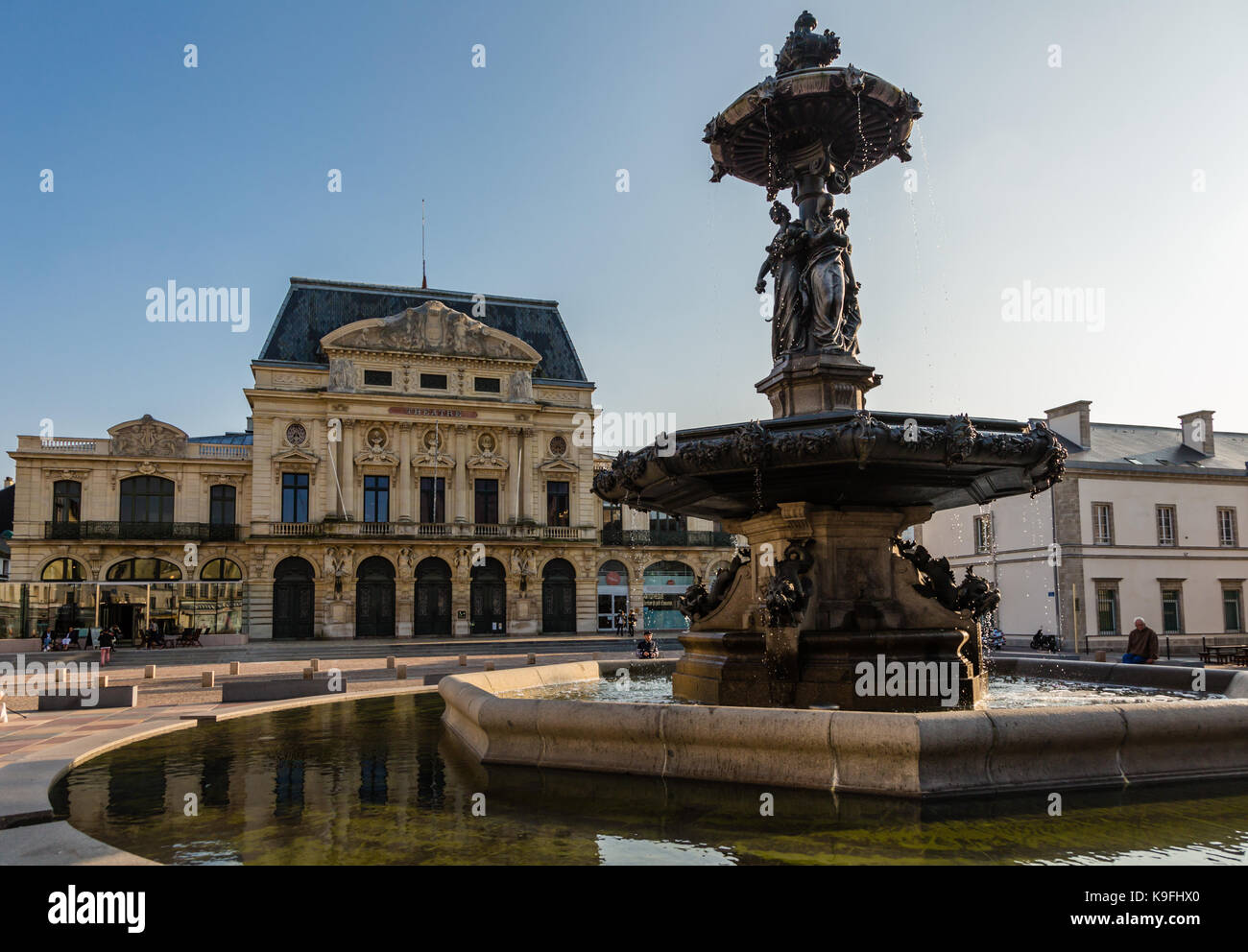 Place du général de Gaulle, Cherbourg, France. Banque D'Images