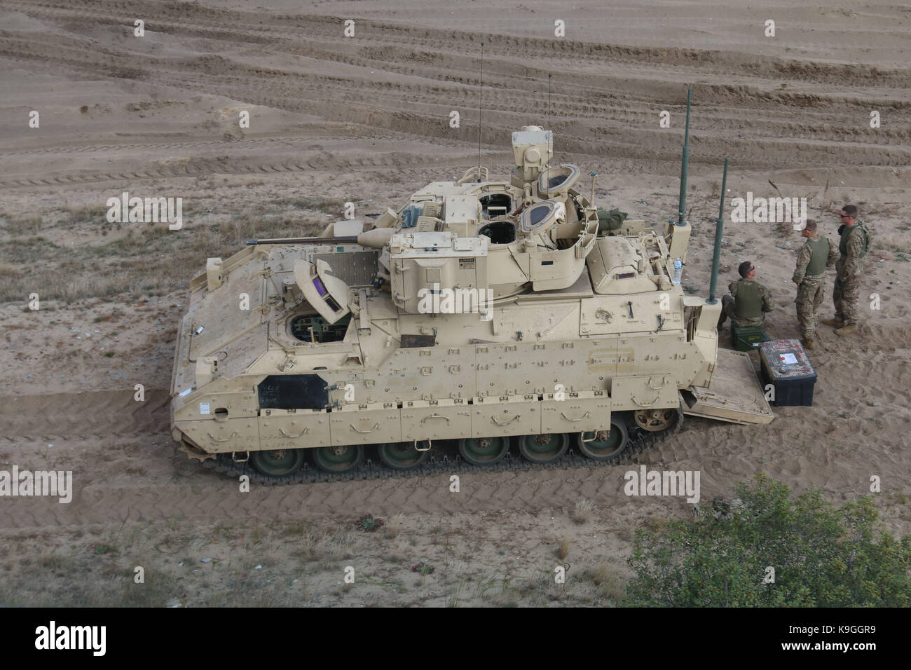 Un M2A3 véhicule de combat Bradley Banque D'Images