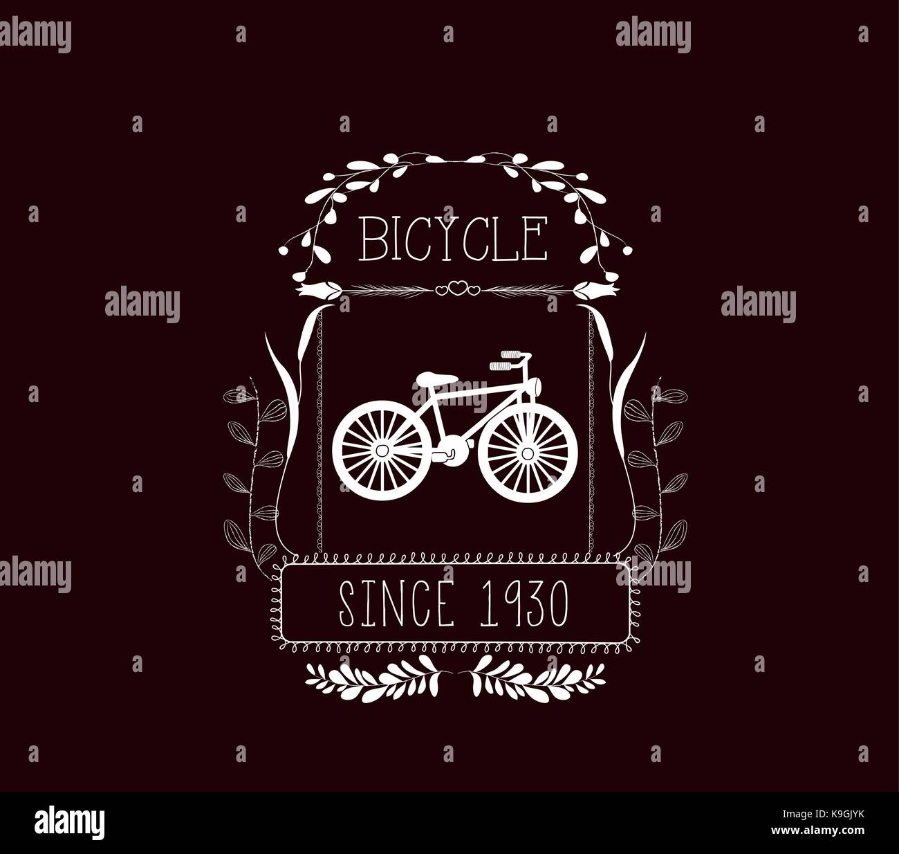 Location vintage images et ornements floraux Illustration de Vecteur