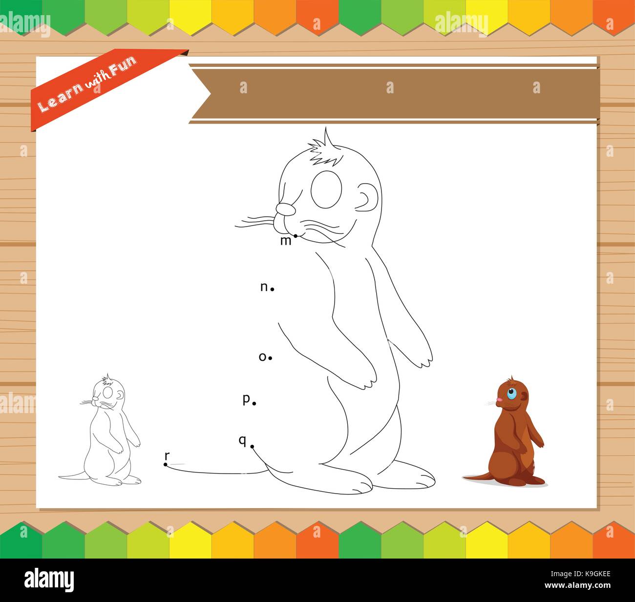 Inscrivez-vous pour les points avec m à r Illustration de Vecteur