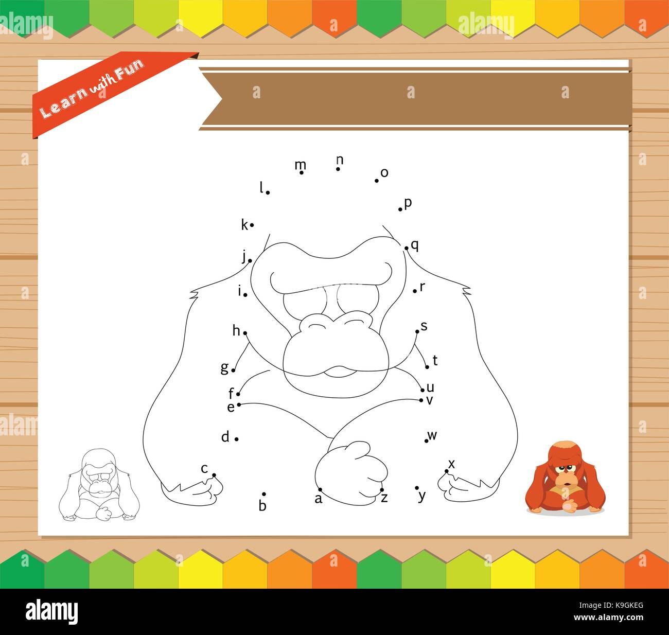 Inscrivez-vous pour les points anphabet Illustration de Vecteur
