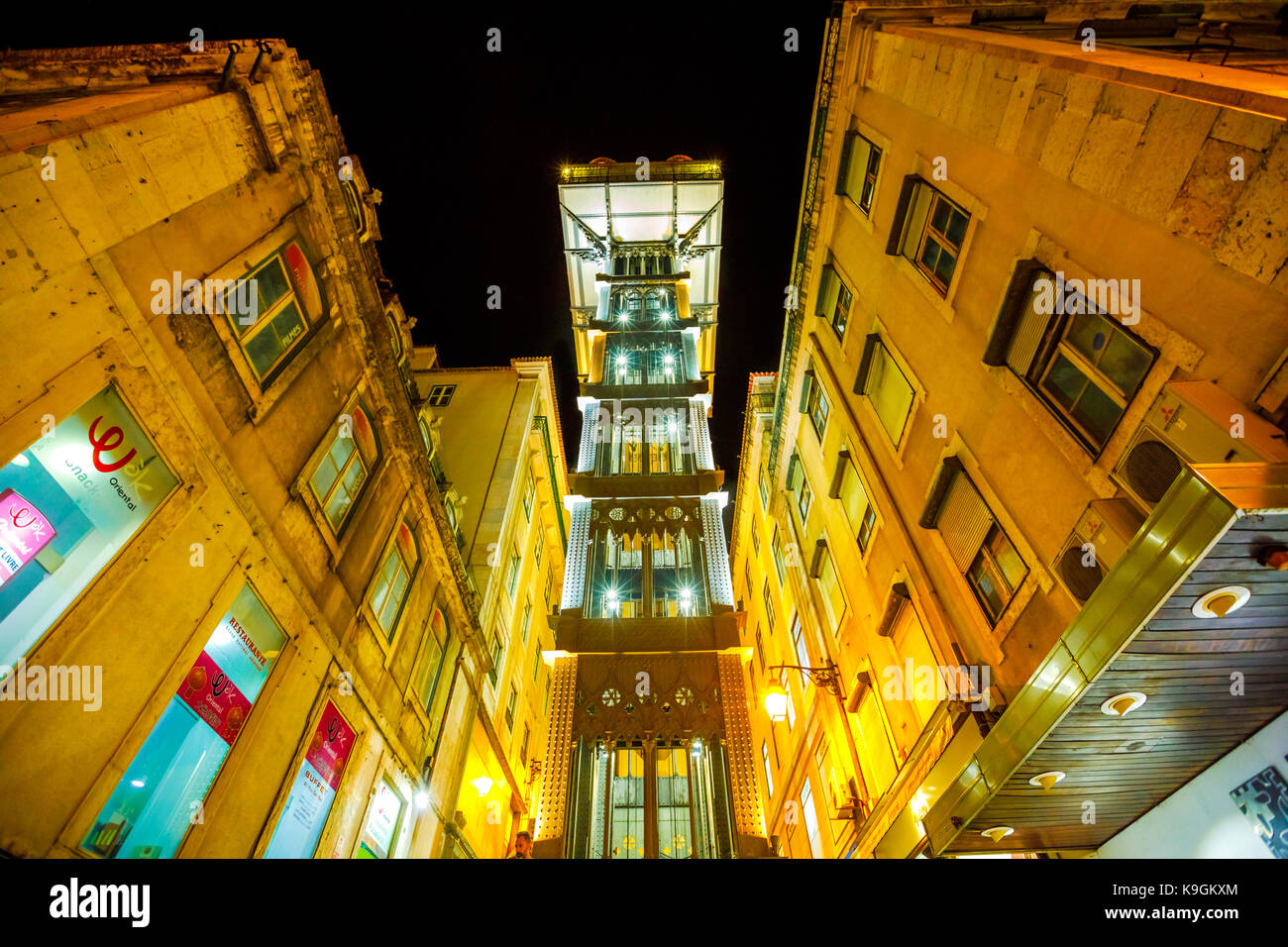 Ascenseur de Santa Justa Banque D'Images