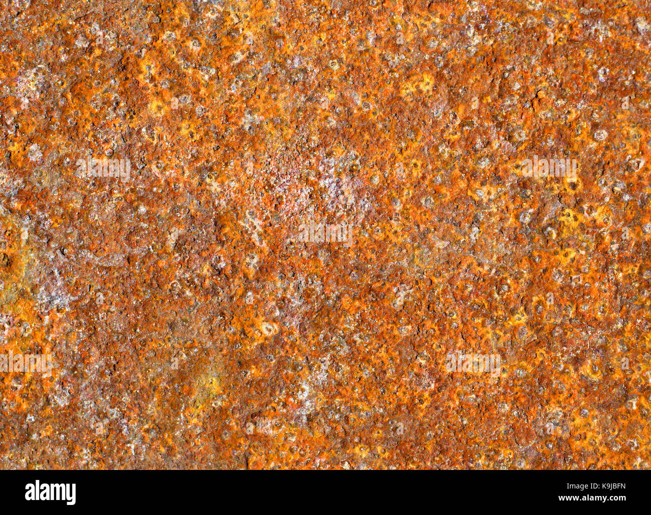 Rusty metal très hétérogènes de surface, comme un arrière-plan Banque D'Images