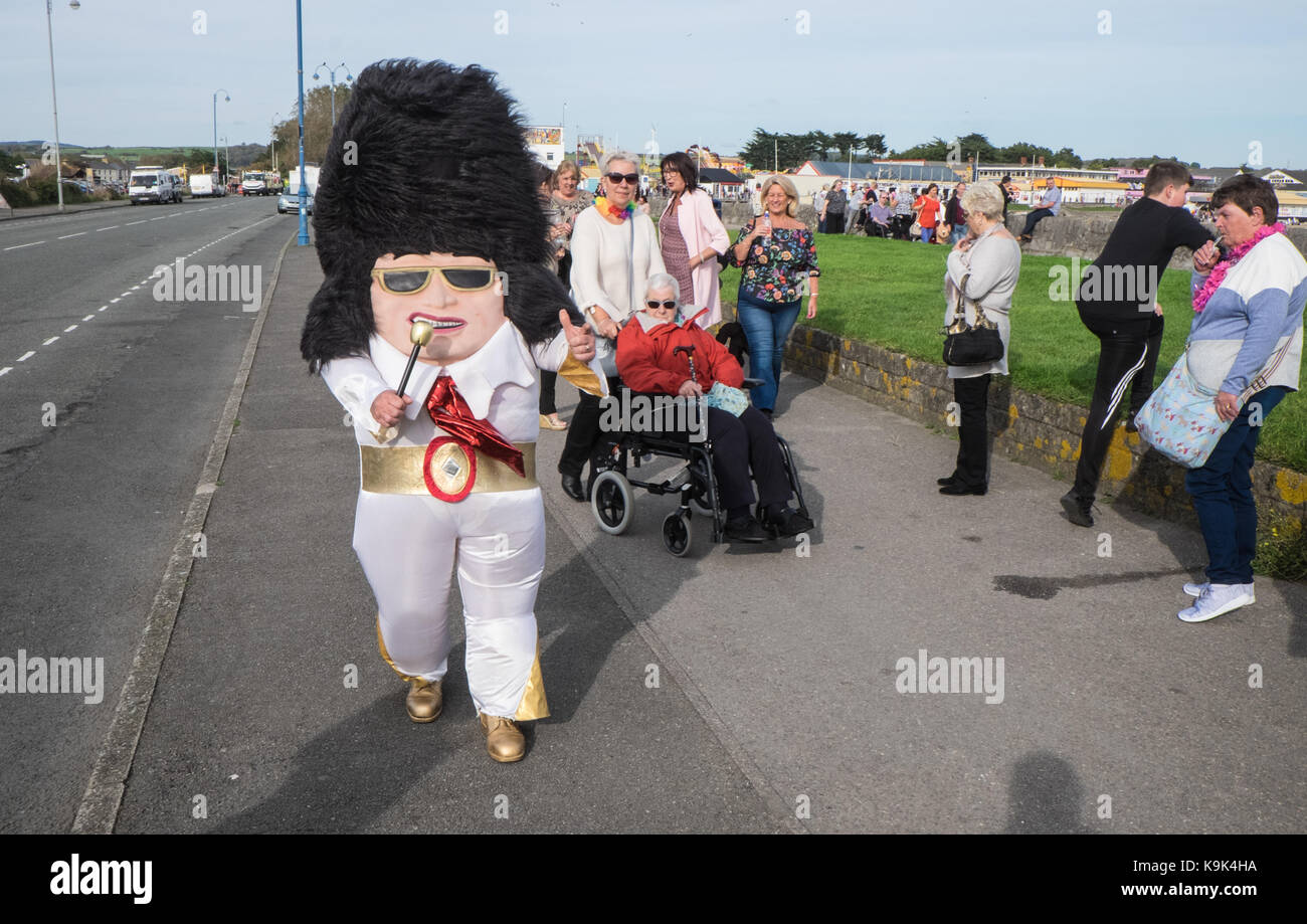 Porthcawl, Pays de Galles, Royaume-Uni. 23 Septembre, 2017. Festival Elvis à Porthcawl, Sud, Pays de Galles, au Royaume-Uni, Royaume-Uni, Europe, Crédit : Paul Quayle/Alamy Live News Banque D'Images