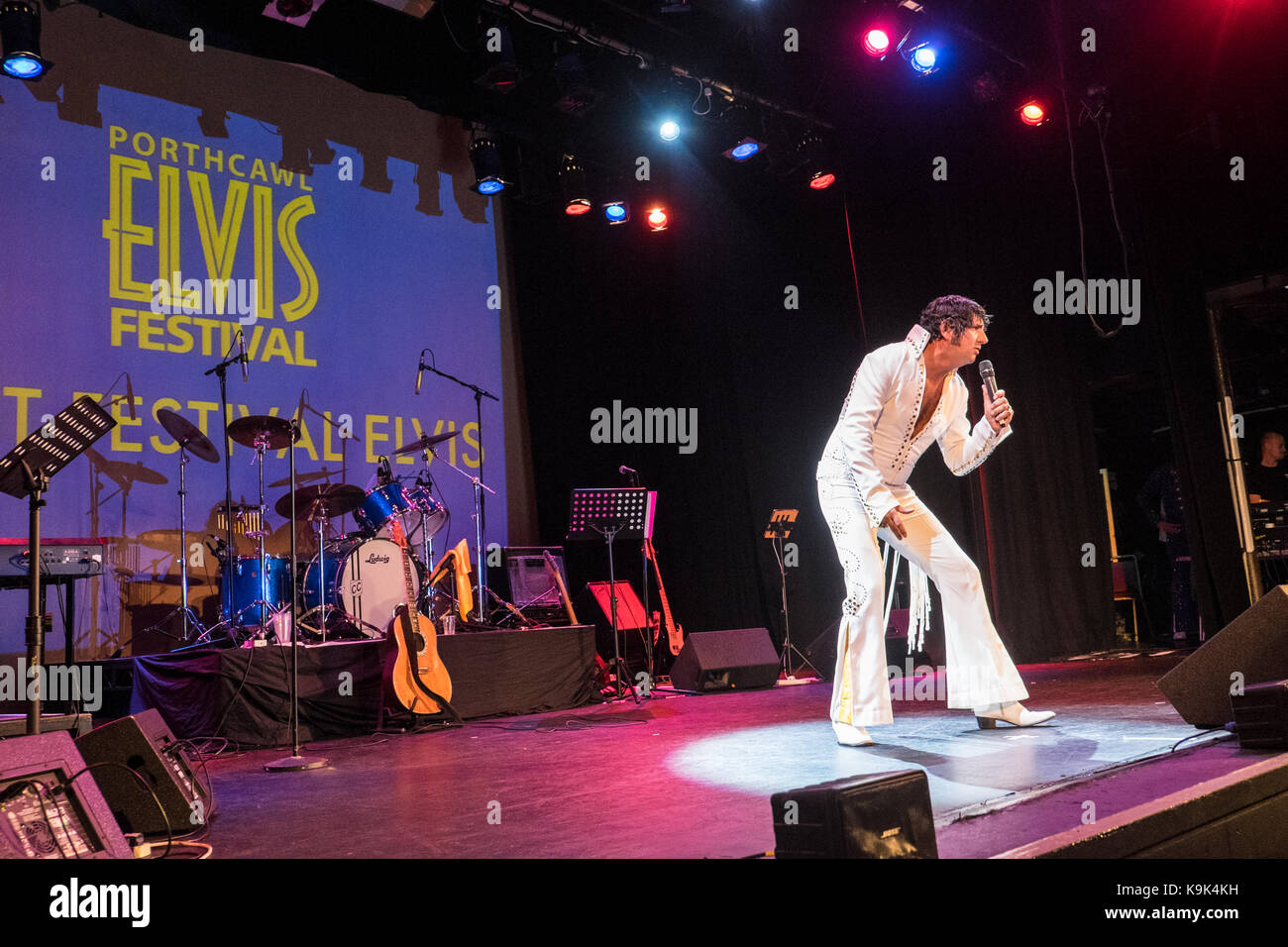 Au pavillon,Grand,Porthcawl, Pays de Galles, Royaume-Uni. 23 Septembre, 2017. Festival Elvis à Porthcawl, Sud, Pays de Galles, au Royaume-Uni, Royaume-Uni, Europe, Crédit : Paul Quayle/Alamy Live News Banque D'Images