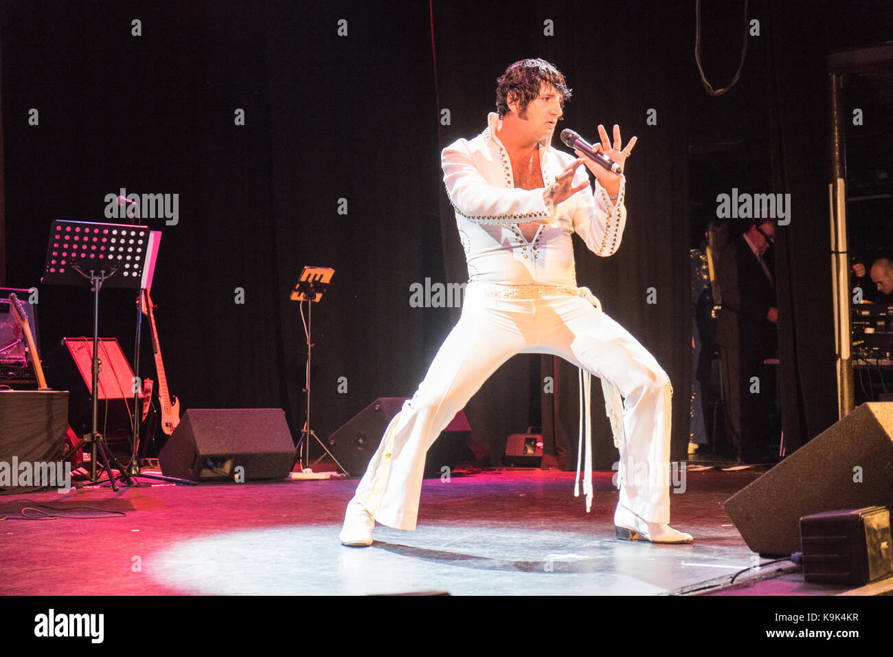 Au pavillon,Grand,Porthcawl, Pays de Galles, Royaume-Uni. 23 Septembre, 2017. Festival Elvis à Porthcawl, Sud, Pays de Galles, au Royaume-Uni, Royaume-Uni, Europe, Crédit : Paul Quayle/Alamy Live News Banque D'Images