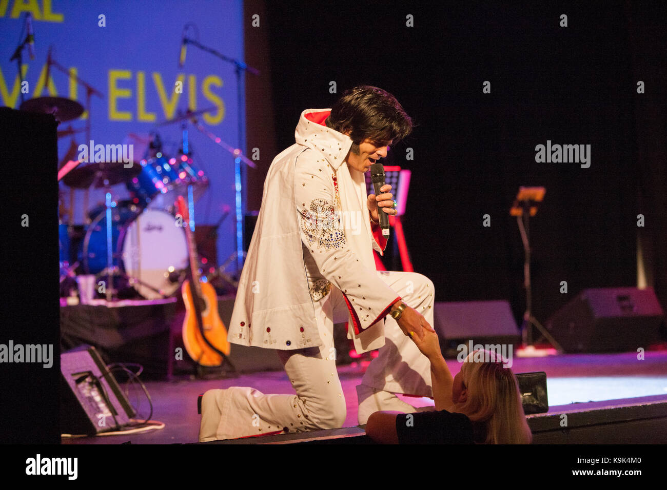 Au pavillon,Grand,Porthcawl, Pays de Galles, Royaume-Uni. 23 Septembre, 2017. Festival Elvis à Porthcawl, Sud, Pays de Galles, au Royaume-Uni, Royaume-Uni, Europe, Crédit : Paul Quayle/Alamy Live News Banque D'Images