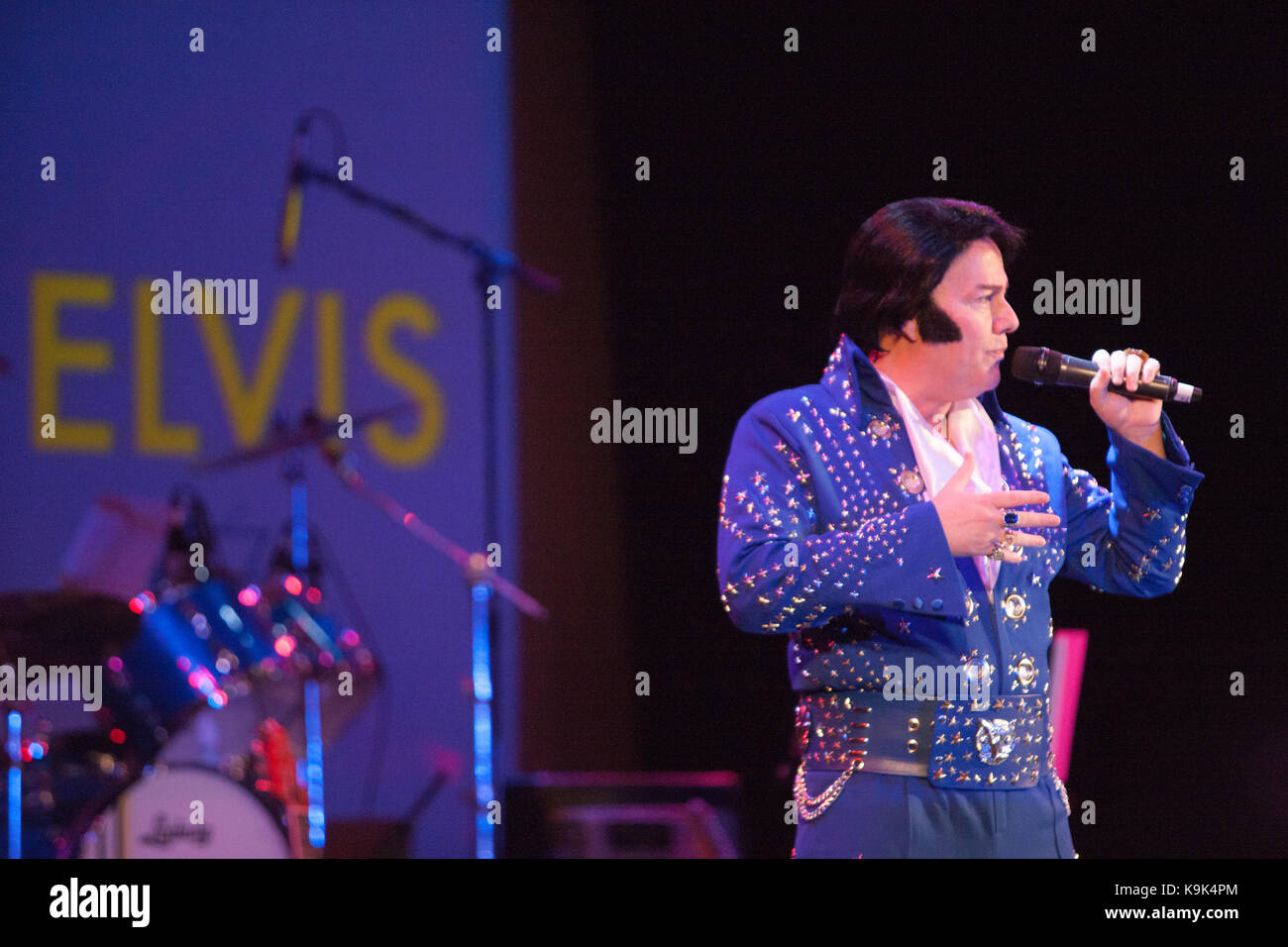 Au pavillon,Grand,Porthcawl, Pays de Galles, Royaume-Uni. 23 Septembre, 2017. Festival Elvis à Porthcawl, Sud, Pays de Galles, au Royaume-Uni, Royaume-Uni, Europe, Crédit : Paul Quayle/Alamy Live News Banque D'Images