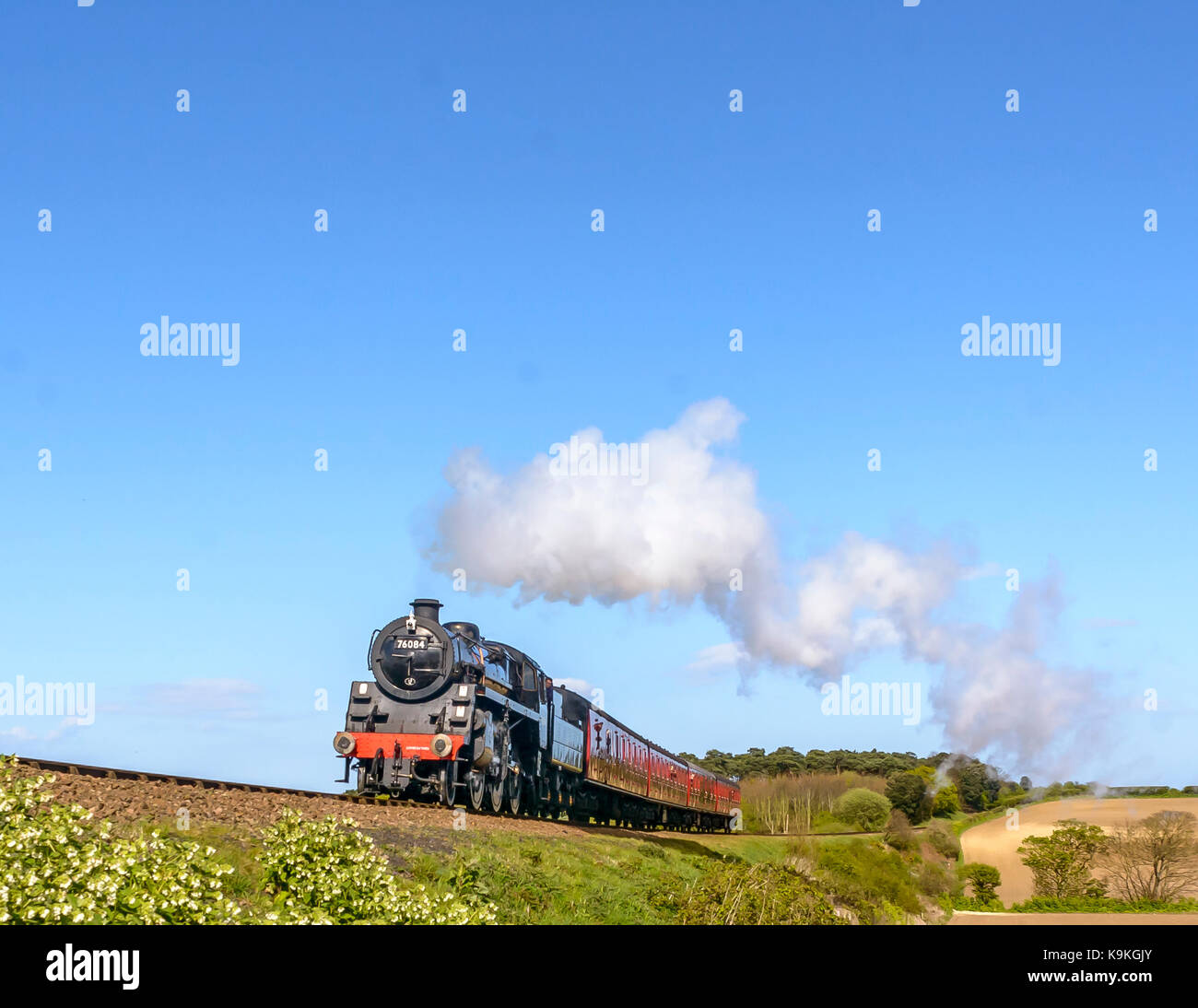 Train à vapeur sheringham North Norfolk railway/ Angleterre/ east coast/ Royaume-Uni/ British Isles Banque D'Images