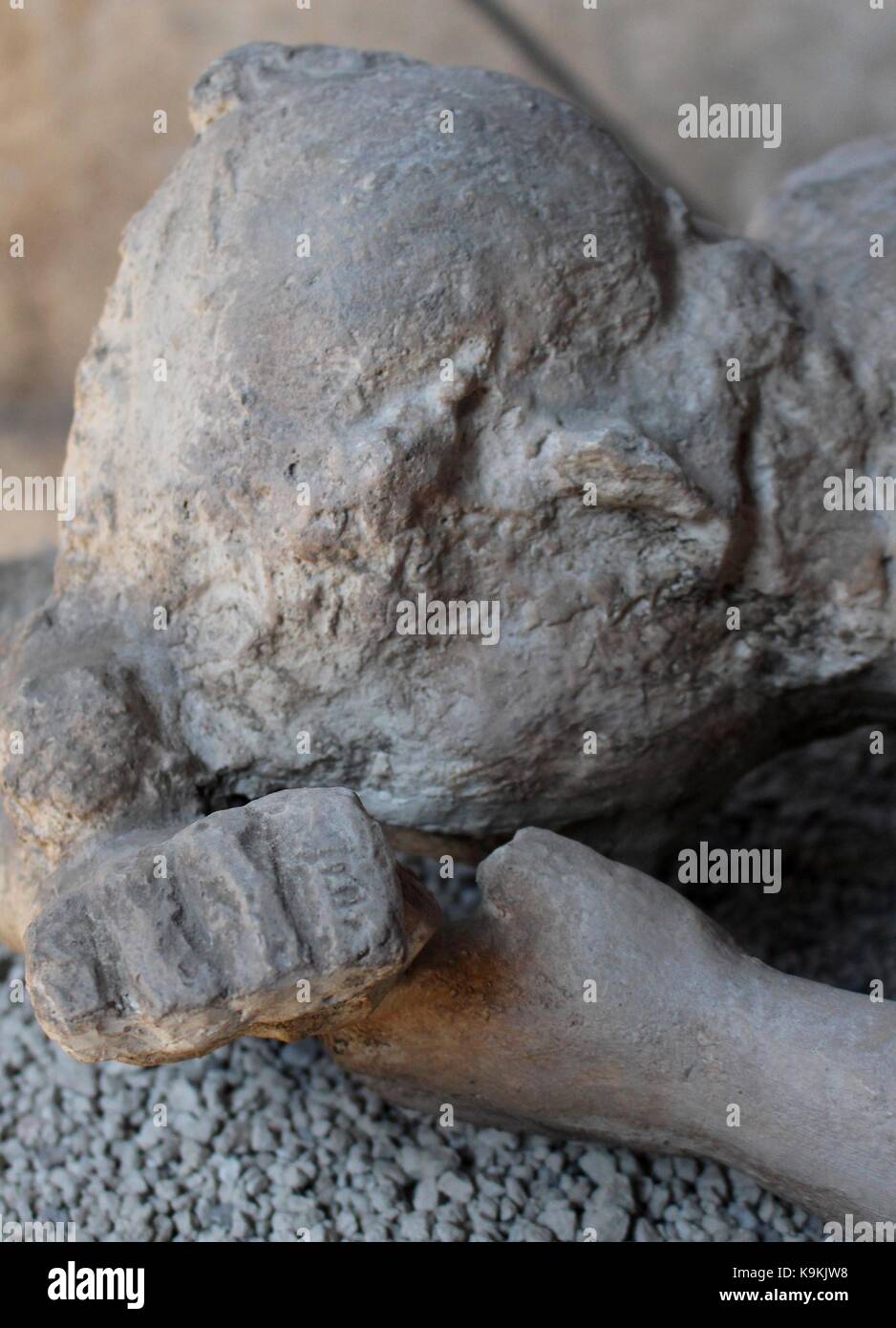 Les vestiges archéologiques de Pompéi démontre la capacité de la nature à détruire et à préserver. Banque D'Images