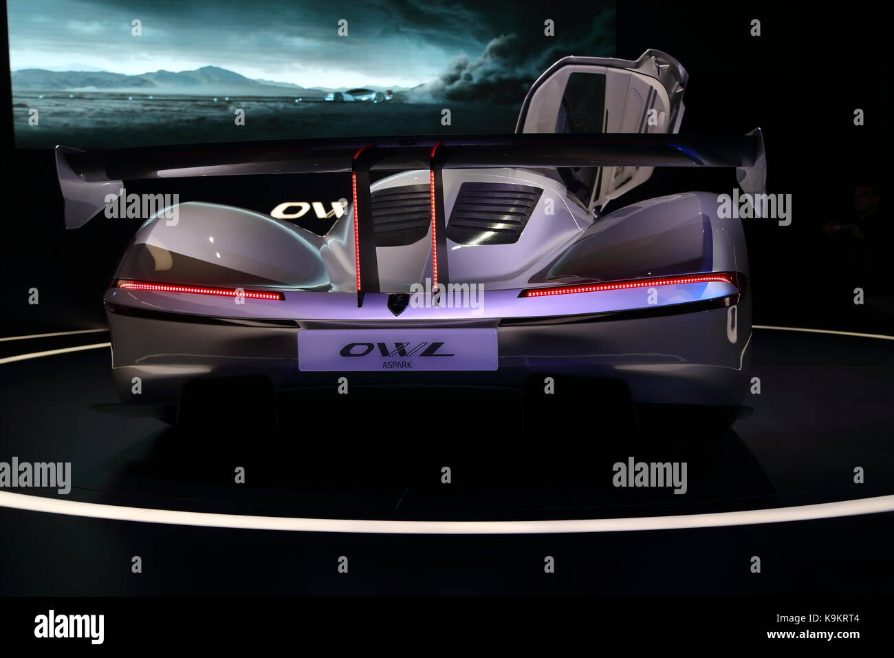 Les constructeurs du monde entier présentent leurs nouveaux modèles et concept-cars à l'occasion du salon de l'automobile voiture d'IAA de Francfort, Allemagne Banque D'Images