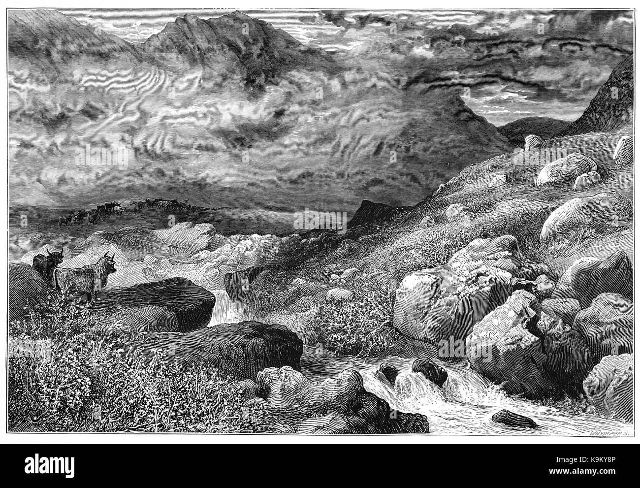 1692 massacre glencoe Banque d'images noir et blanc - Alamy