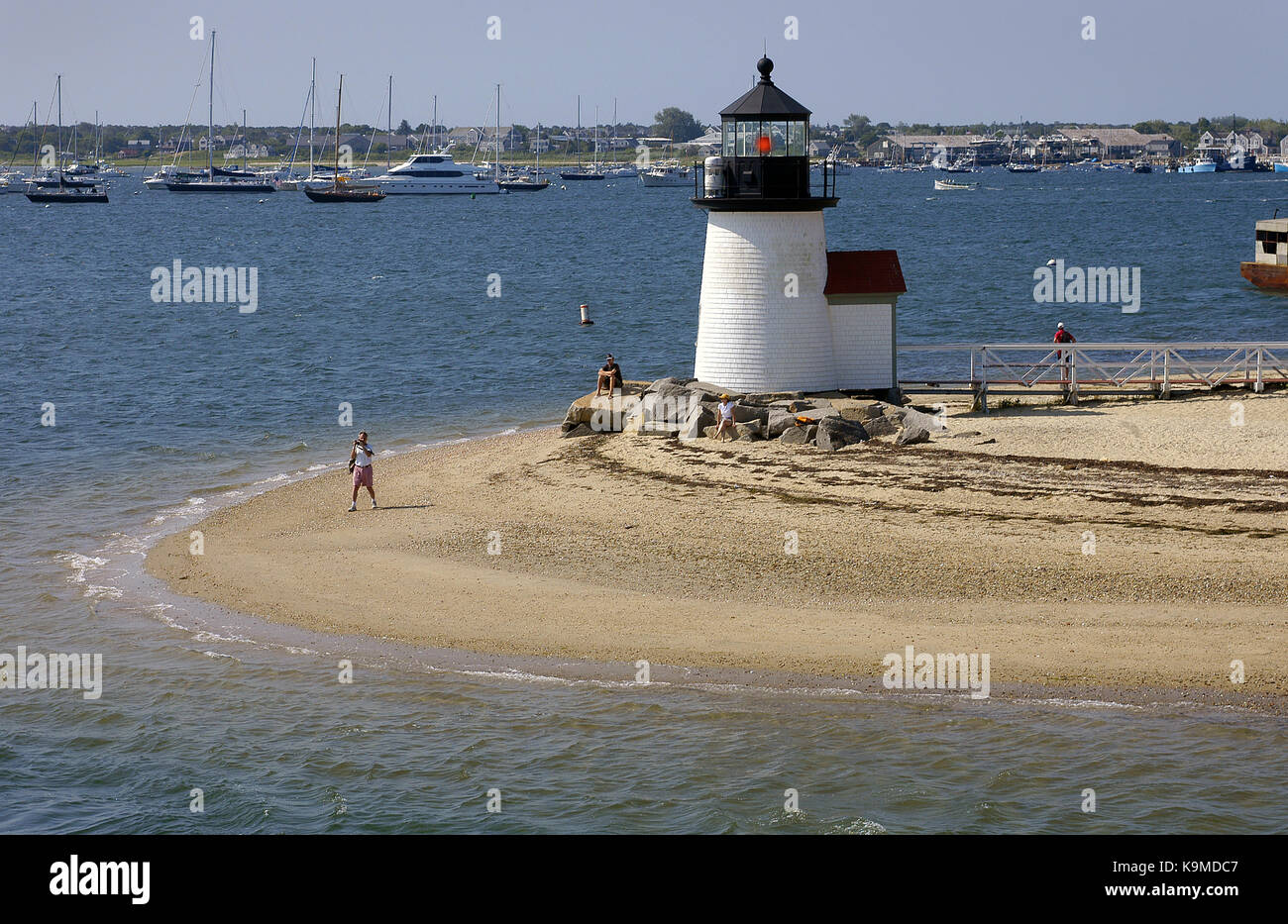 Brant point light * l'île de Nantucket, Massachusetts, USA Banque D'Images