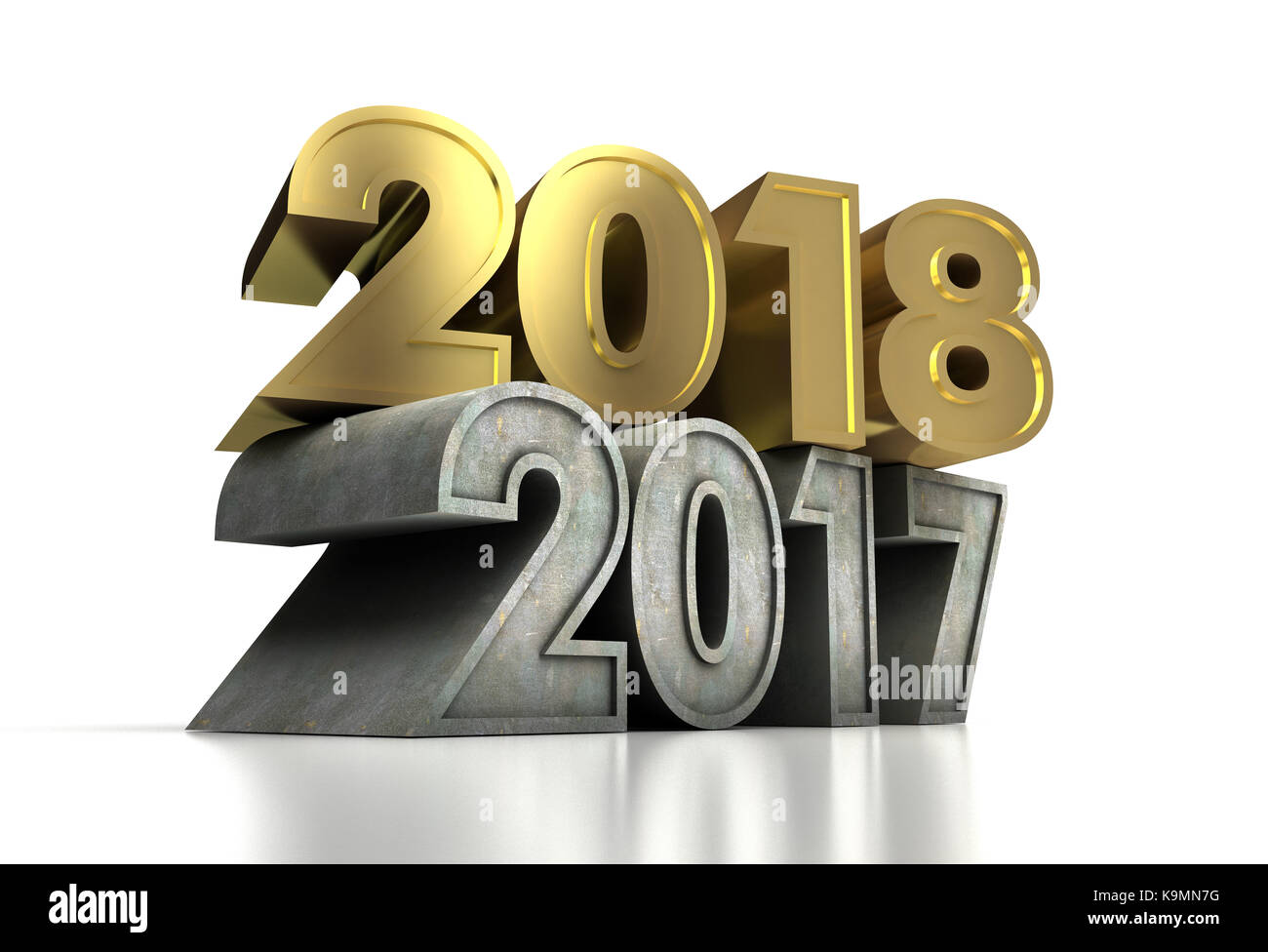 2018 année de l'or Banque D'Images