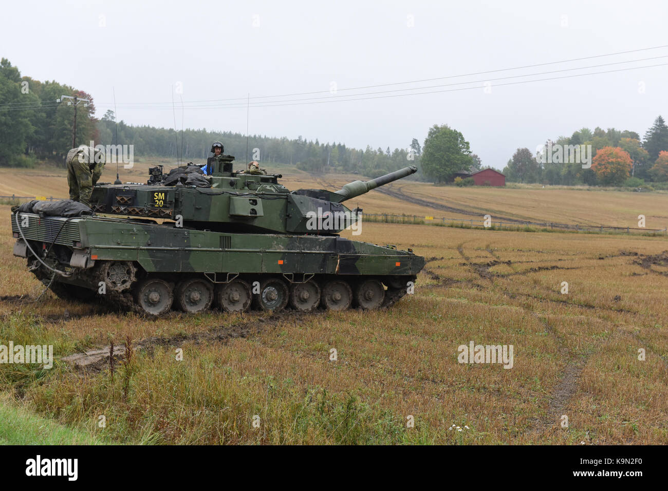 Nous et l'exercice conjoint suédois 17 Aurora Banque D'Images