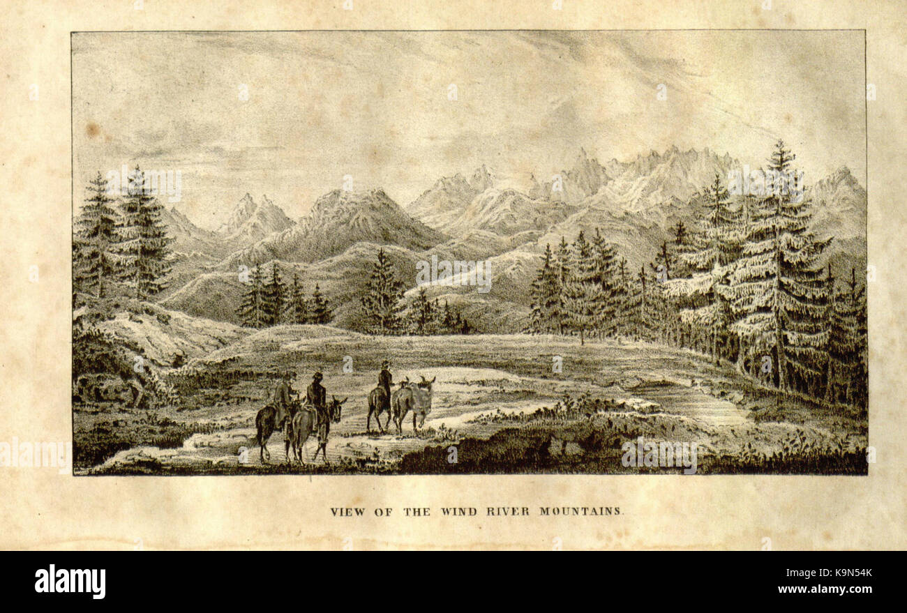 Rapport de l'expédition vers les montagnes Rocheuses dans l'année 1842, et de l'Oregon et de la Californie du Nord dans les années 1843 '44 BHL32559960 Banque D'Images