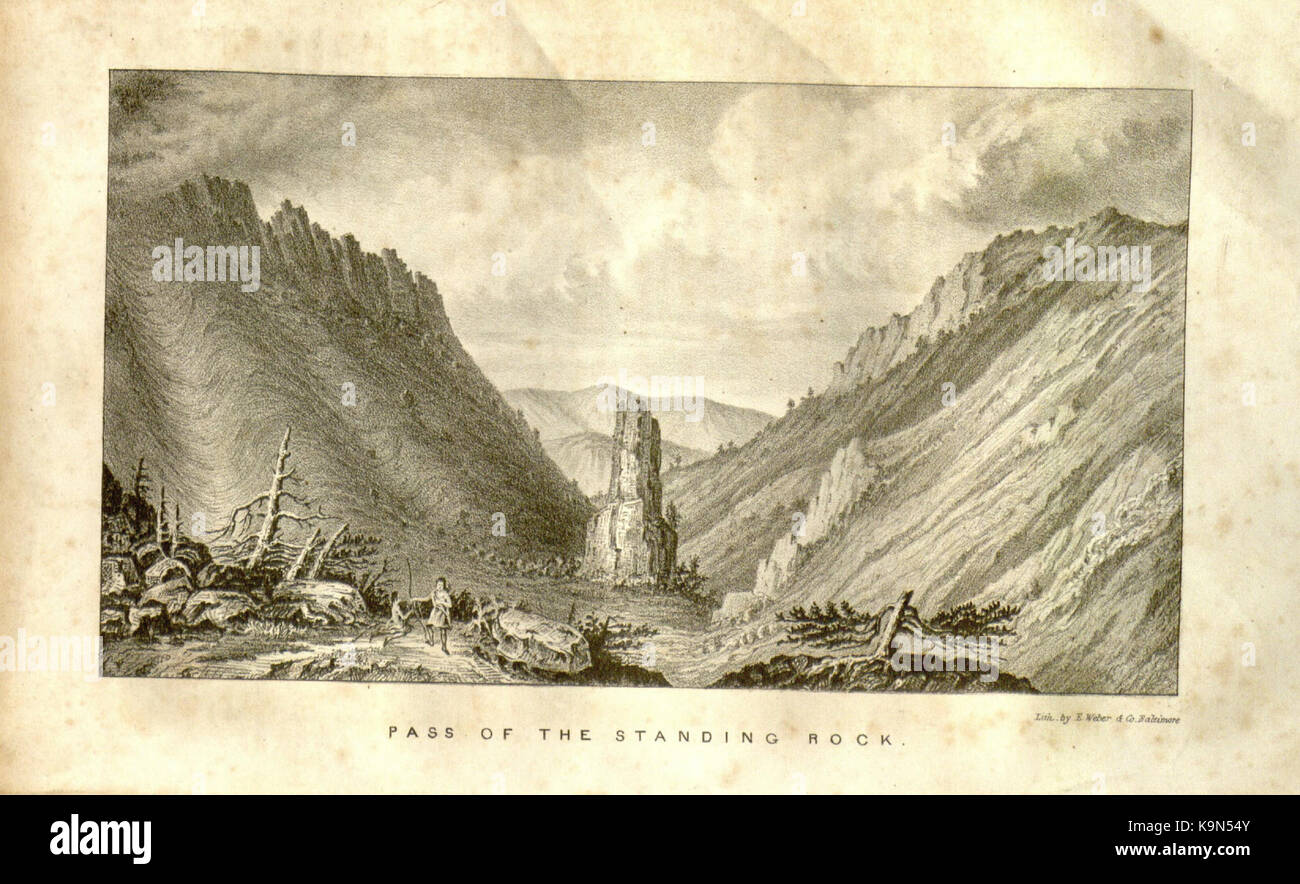 Rapport de l'expédition vers les montagnes Rocheuses dans l'année 1842, et de l'Oregon et de la Californie du Nord dans les années 1843 '44 BHL32560043 Banque D'Images