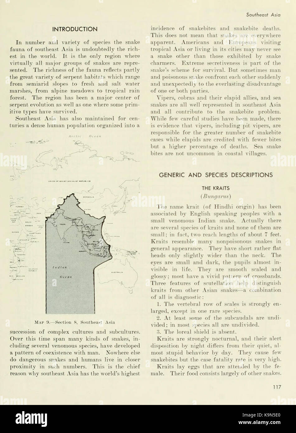 Les serpents venimeux du monde (page 117) BHL11739575 Banque D'Images