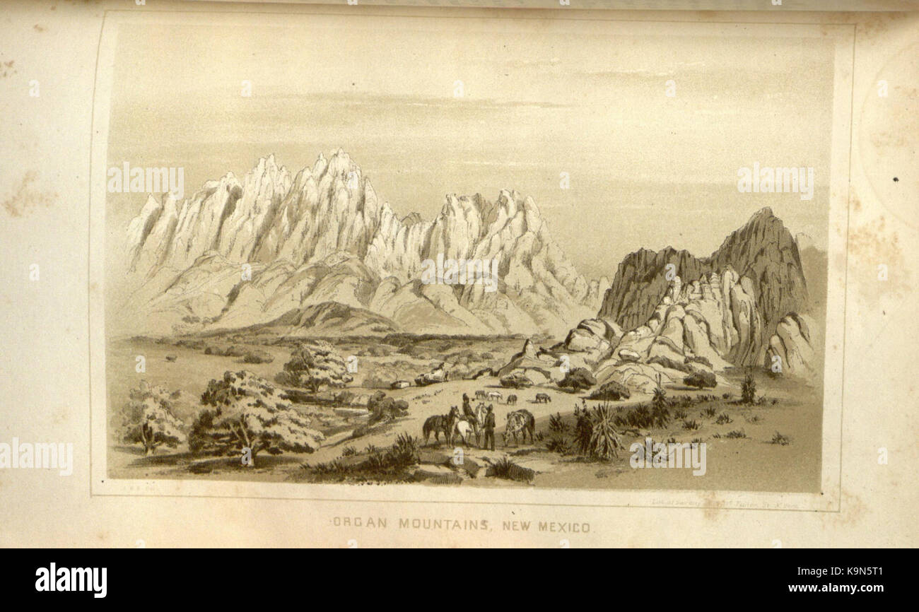 La narration personnelle d'explorations et d'incidents dans le Texas, le Nouveau Mexique, Californie, Sonora, Chihuahua, et connecté avec les États-Unis et la commission de la frontière mexicaine, au cours des années 1850, '51, BHL32612156 Banque D'Images