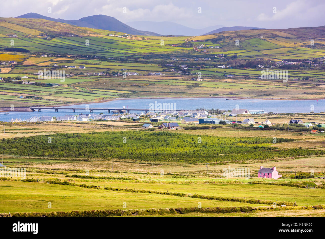 Portmagee est un village dans le comté de Kerry, Irlande. Le village est situé sur la péninsule iveragh au sud de l'île de valentia. Banque D'Images