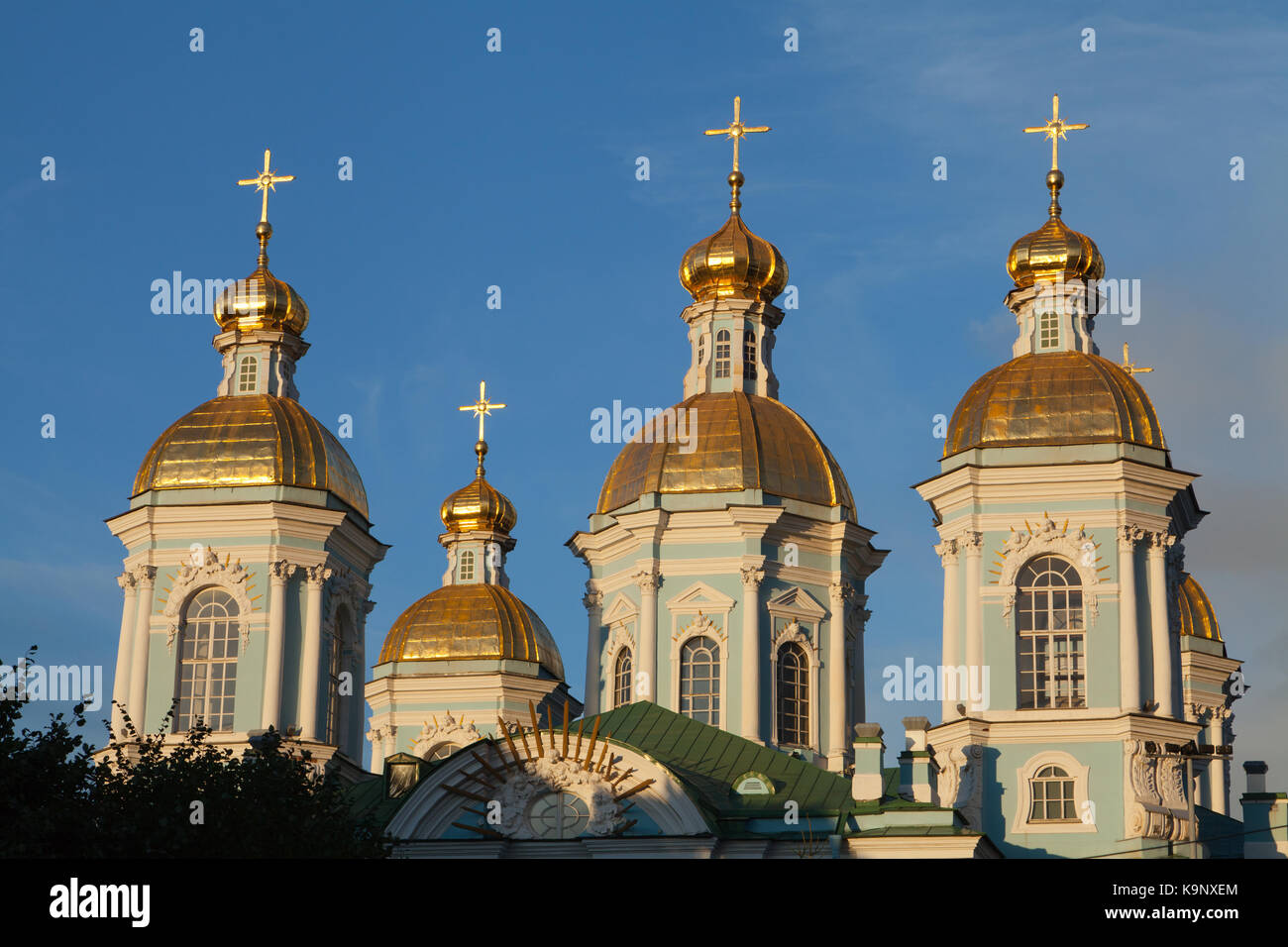 La cathédrale Saint-Nicolas, Naval de Saint-Pétersbourg, Russie. Banque D'Images