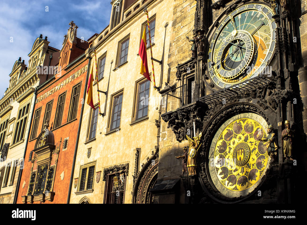 Horloge astronomique de Prague, République tchèque Banque D'Images
