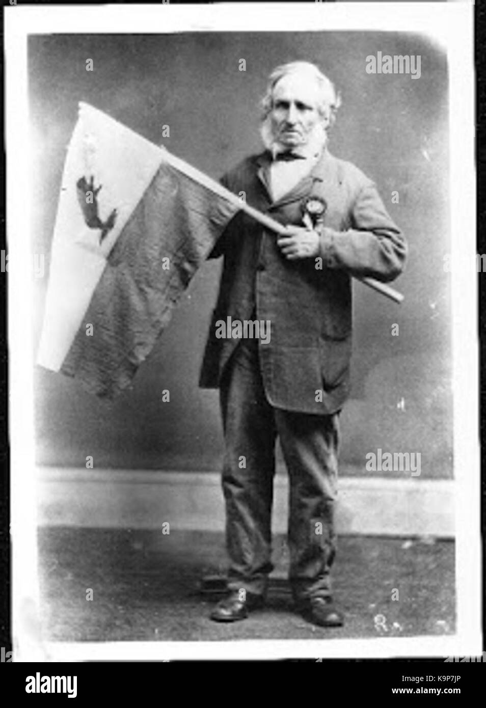 Peter Storm avec drapeau de l'Ours Banque D'Images